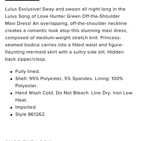 LULUS 💚HUNTER GREEN💚 OFF THE SHOULDER MAXI FORMAL DRESS SIZE MEDIUM 🌟NWT🌟 - Picture 9 of 16